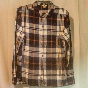 Woolrich Men's XL 100% Cotton Plaid Long Sleeve Shirt.
